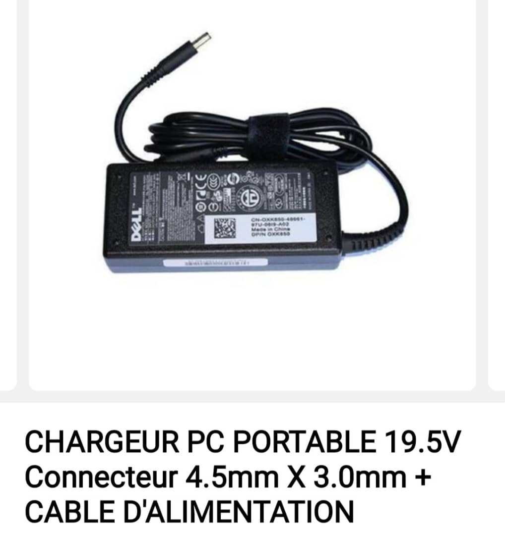 CHARGEUR PC DELL 19.5V2.31A 4.5*3.0